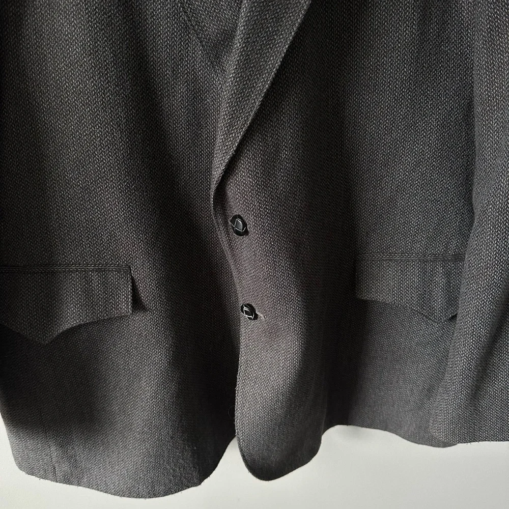 Vintage Grand Entry Western Sport Coat jacket Men size 48R Grey Pointed Pockets
